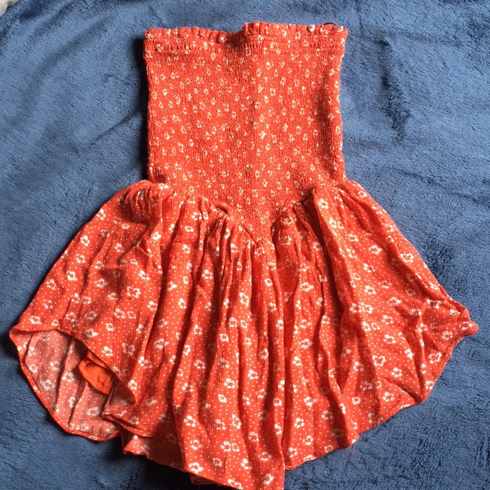 Strapless Floral romper